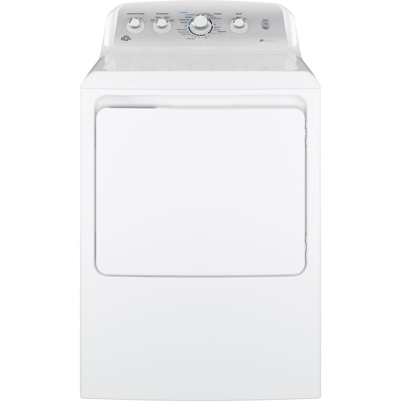 GE Appliances 7.2 Cubic Feet High Efficiency Electric Dryer in White